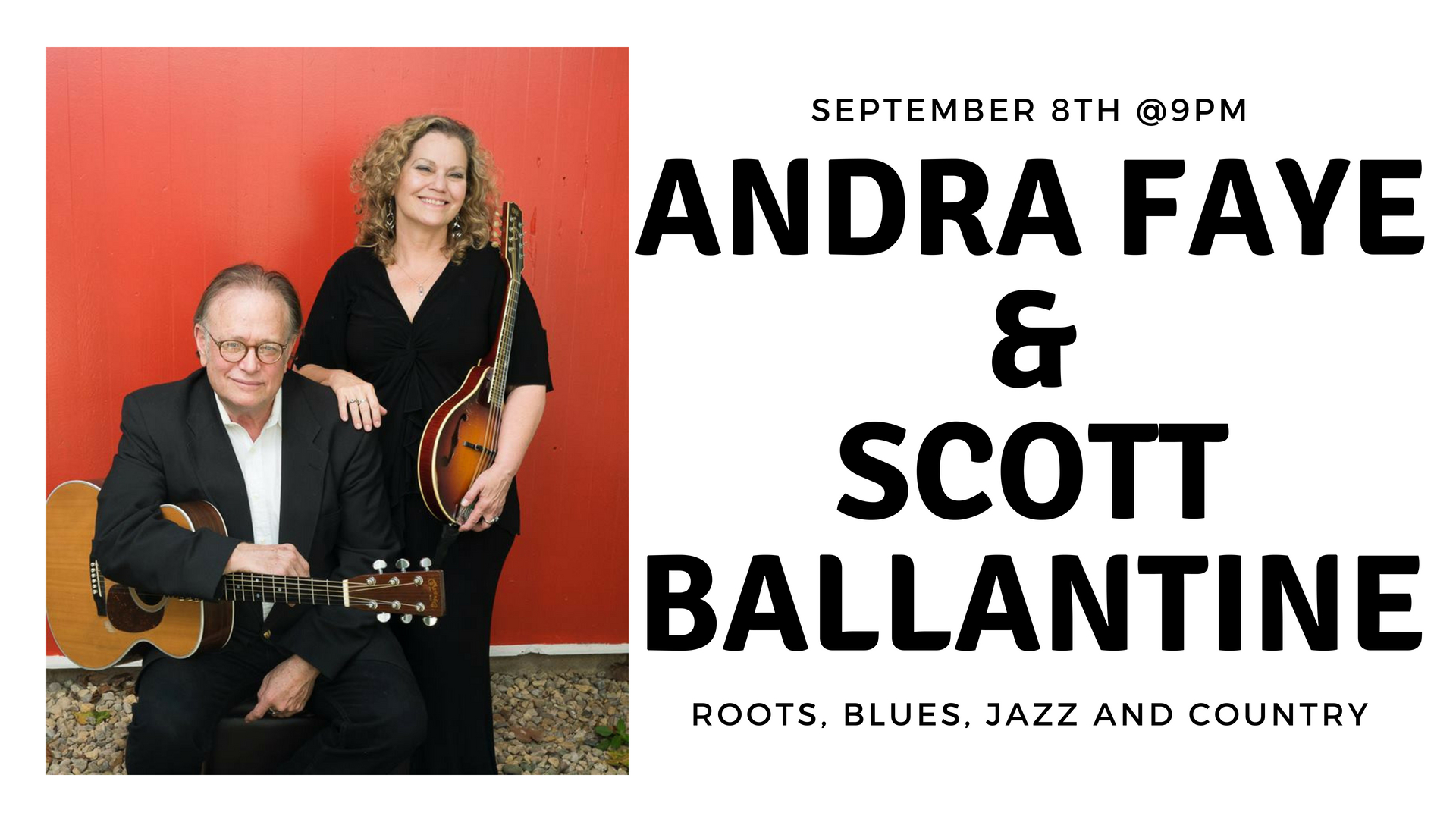 LIVE MUSIC - Andra Faye & Scott Ballantine